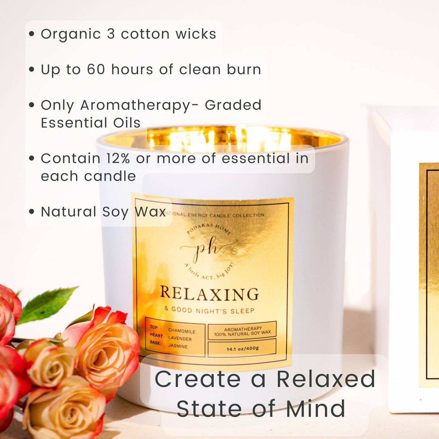 Chamomile & Lavender Relaxing Candle