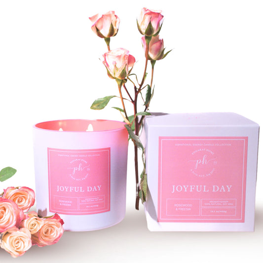 Joyful Day Candle for Aromatic Bliss and Positivity