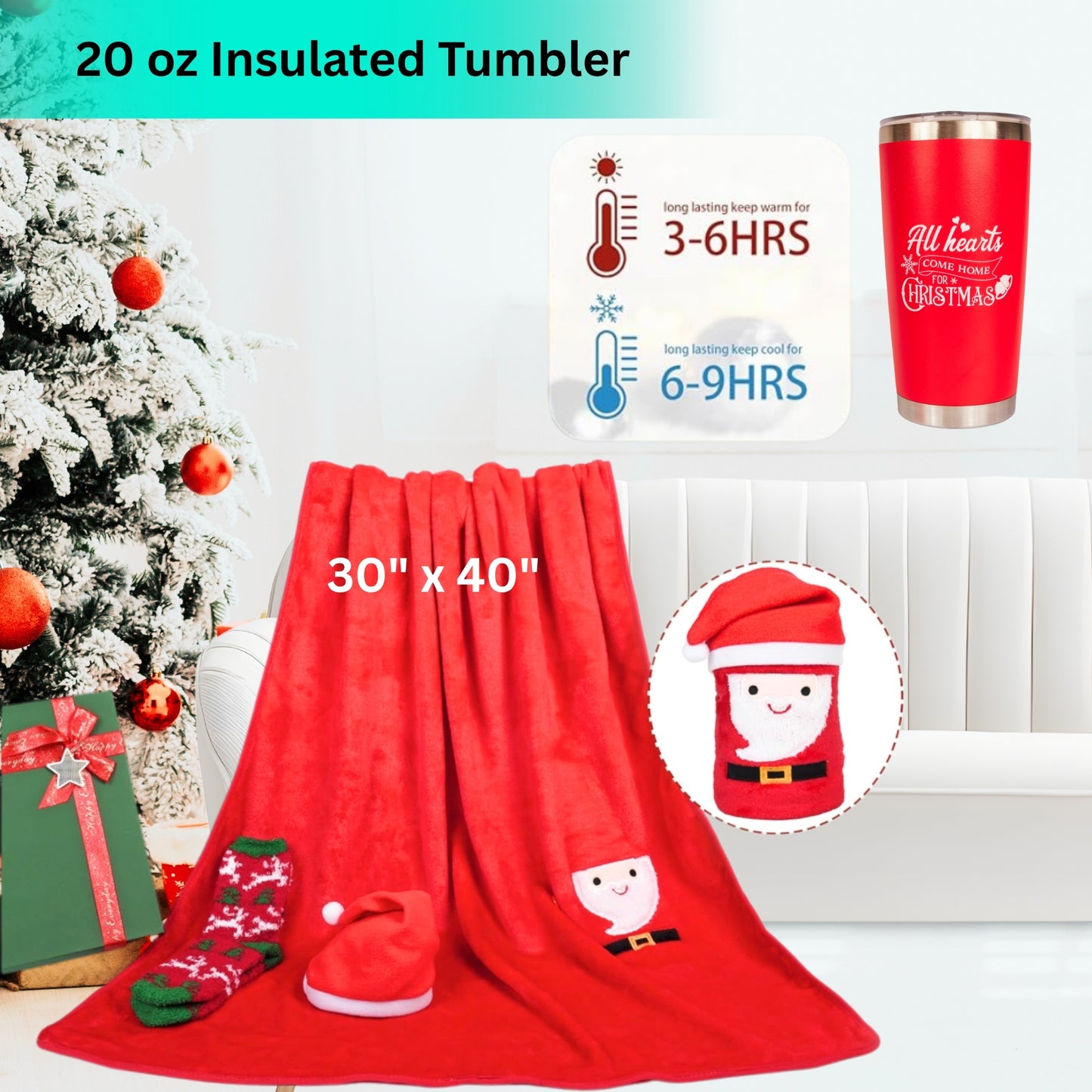 Christmas Gift Box + Joyful Day Candle