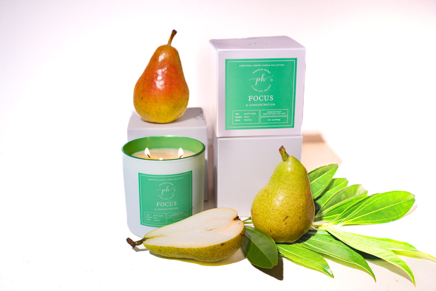 Focus & Concentration Mini Travel Size Candle - 1 wick, 45 g, 13 hours burn time