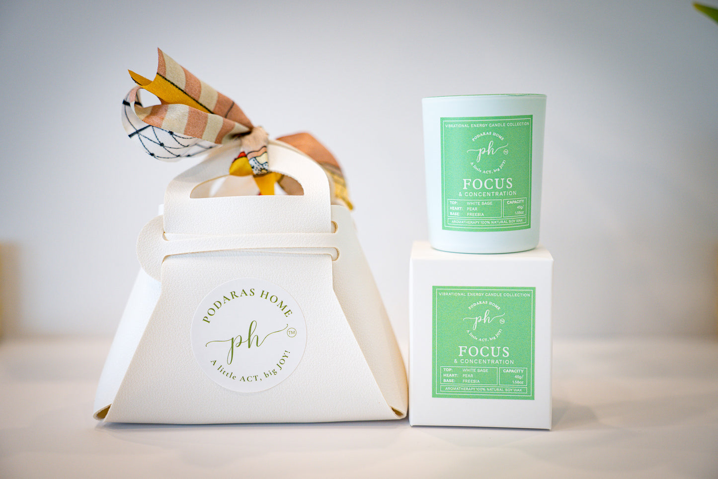 Focus & Concentration Mini Travel Size Candle - 1 wick, 45 g, 13 hours burn time