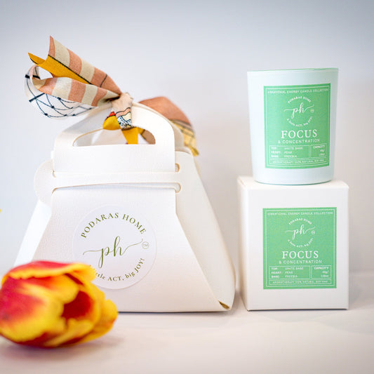 Focus & Concentration Mini Travel Size Candle - 1 wick, 45 g, 13 hours burn time