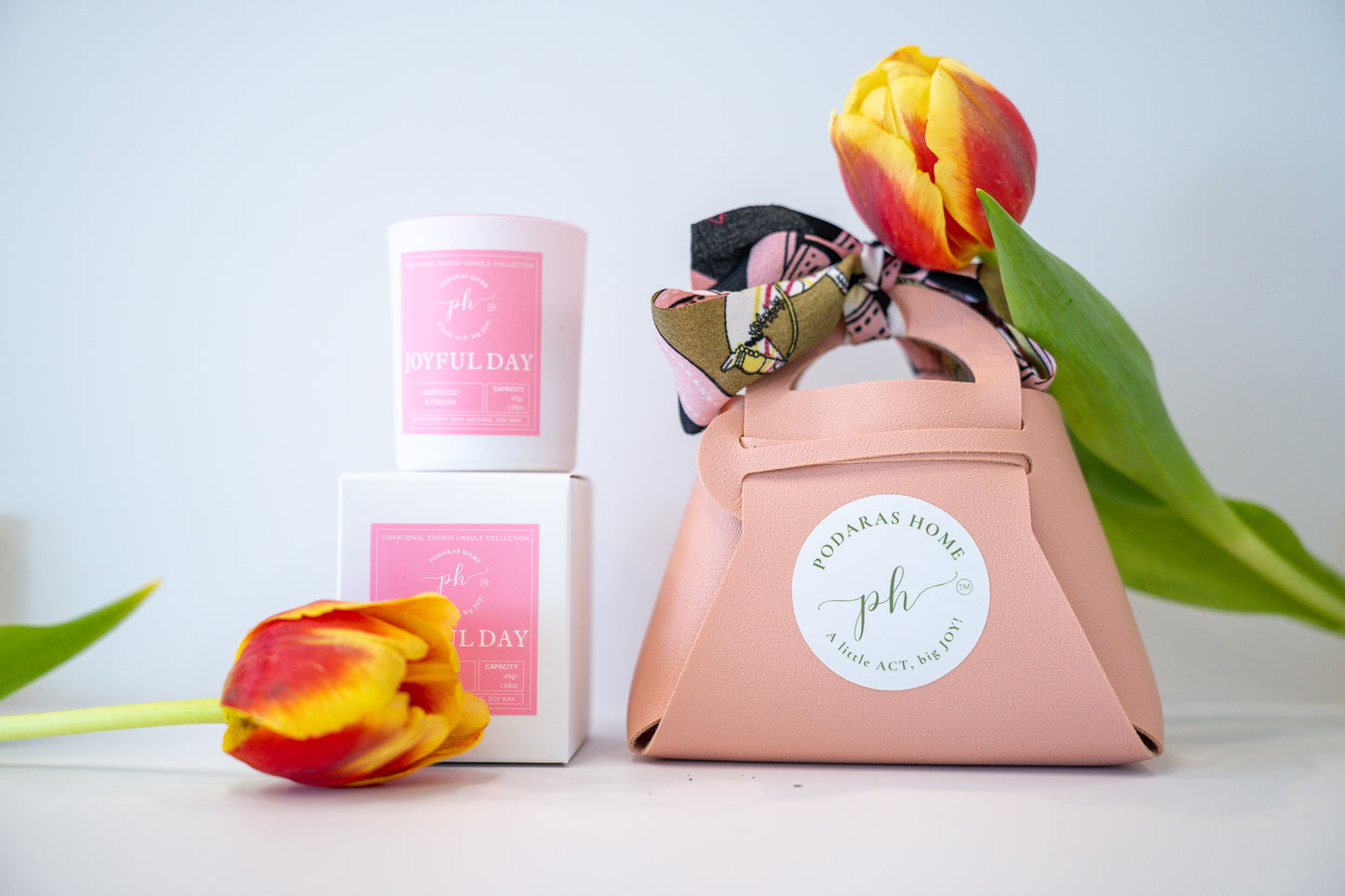 Joyful Day Candle Mini Travel Size 45g 1 Wick 13 Hours Burn Time
