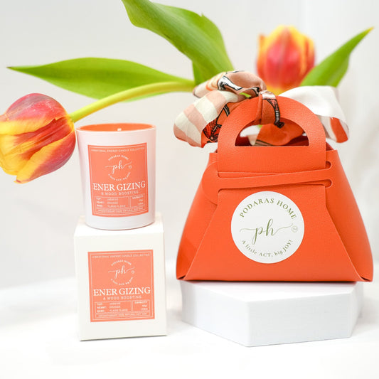 Energizing & Mood Boosting Mini Travel Size Candle 45g 1 Wick 13 Hours Burn Time