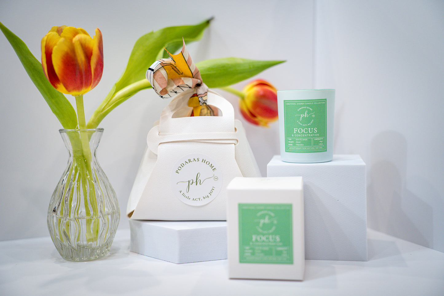Focus & Concentration Mini Travel Size Candle - 1 wick, 45 g, 13 hours burn time