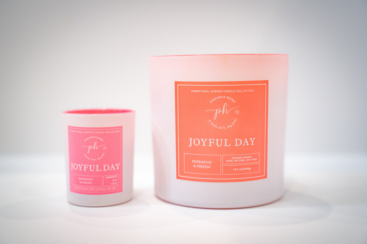 Joyful Day Candle Mini Travel Size 45g 1 Wick 13 Hours Burn Time