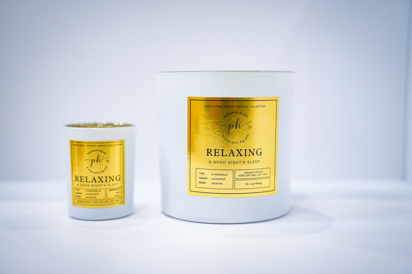 Relaxing Candle Mini Travel Size 45 g 1 Wick 13 Hr Burn Time