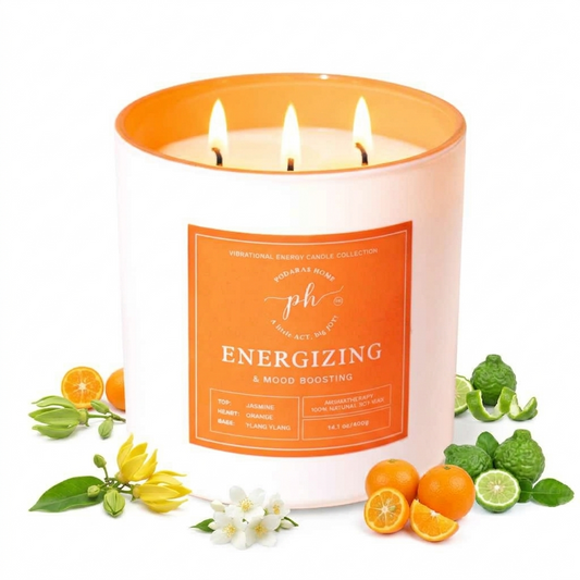 Orange & Bergamot Energizing Candle