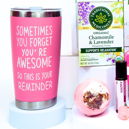 Women’s Self Care – Spa Gift Box - Chamomile Lavender Relaxing Candle