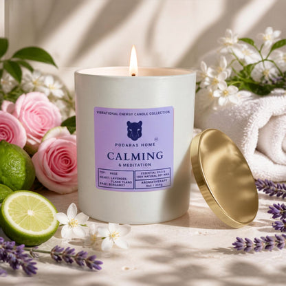 Lavender Calming & Meditation Candle - Medium Size Candle