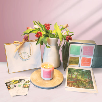 Set D: Gold – Orange – Pink – Purple Candles***Luxury Vibrational Energy Candle Gift Box (4 Candles)