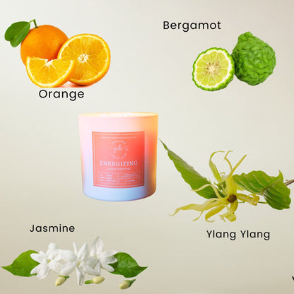Women’s Self Care – Spa Gift Box - With Orange & Bergamot Energizing Candle