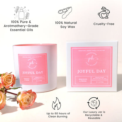 Joyful Day Candle for Aromatic Bliss and Positivity