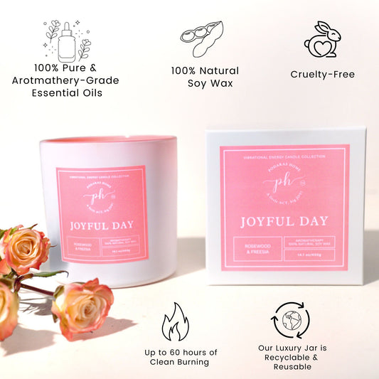 Joyful Day Candle for Aromatic Bliss and Positivity