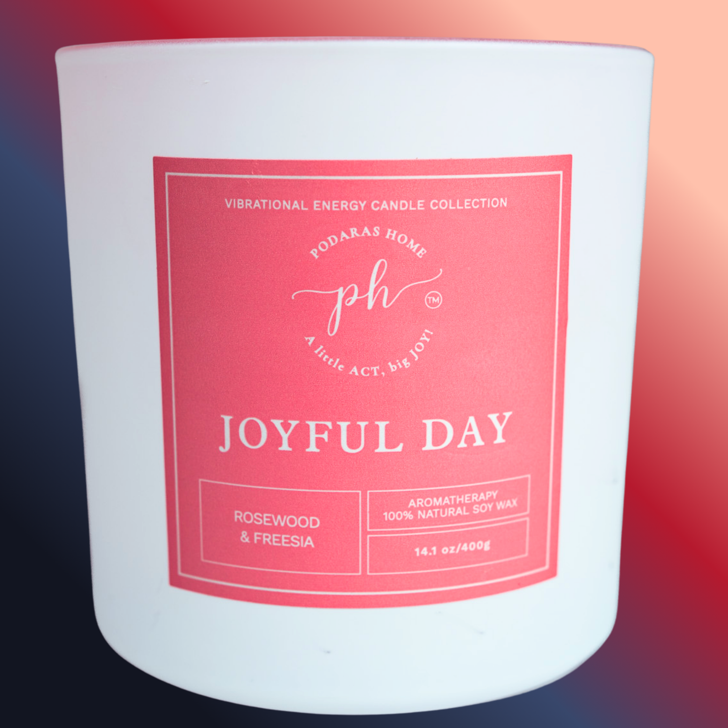 Joyful Day Candle for Aromatic Bliss and Positivity