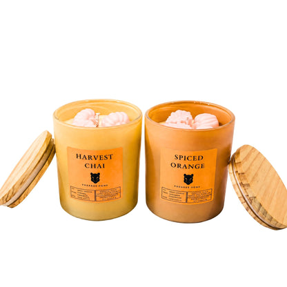 Fall Candles - Harvest Chai & Spiced Orange Scented Candles