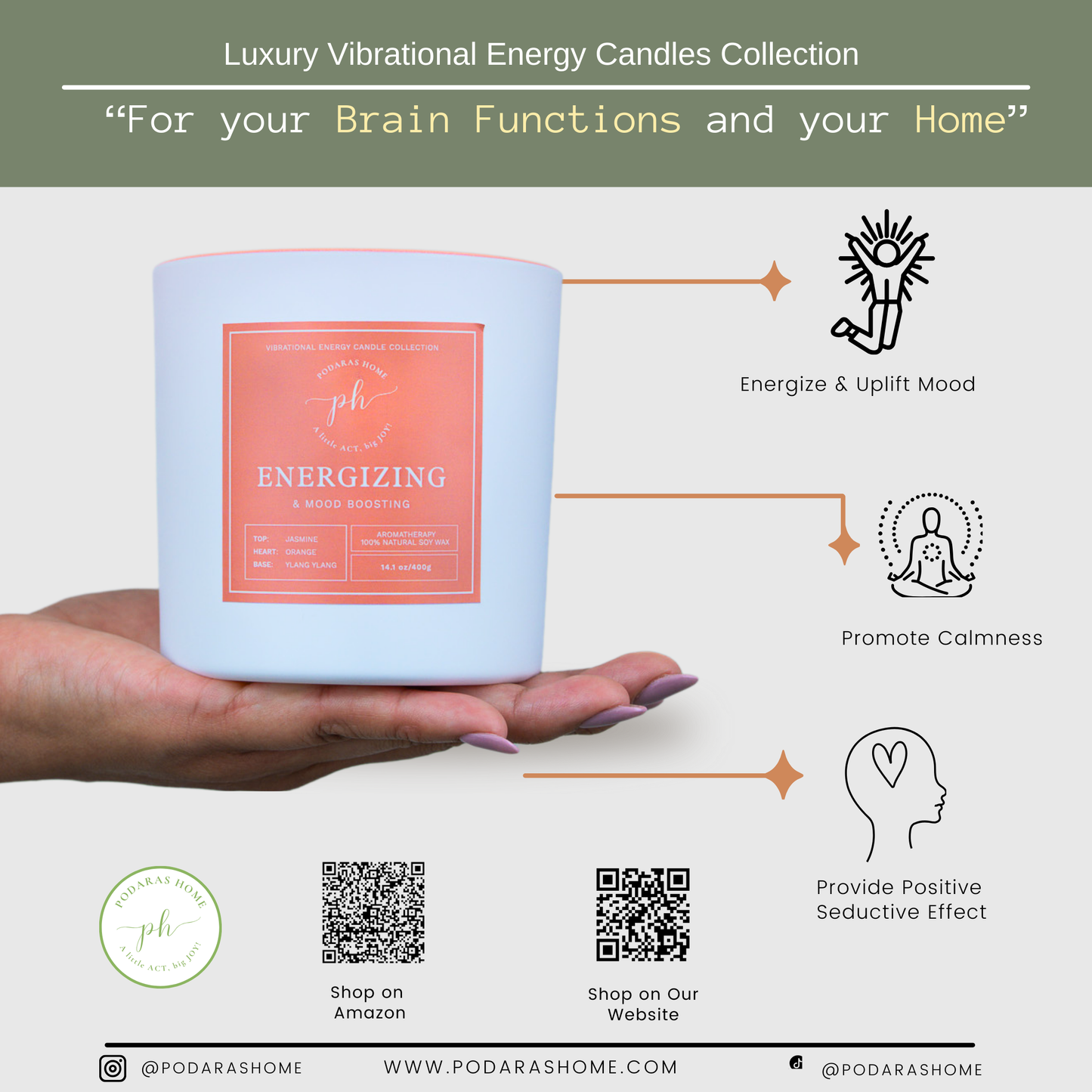 Energizing & Mood Boosting Candle