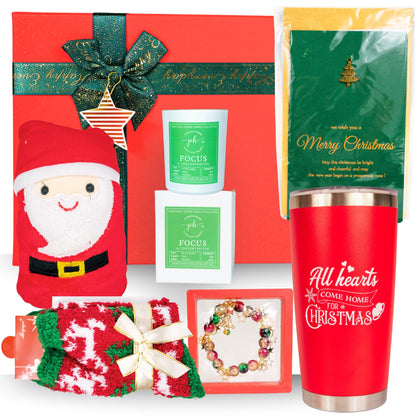Christmas Gift Box + Pear, Freesia, Sage Mini Candle