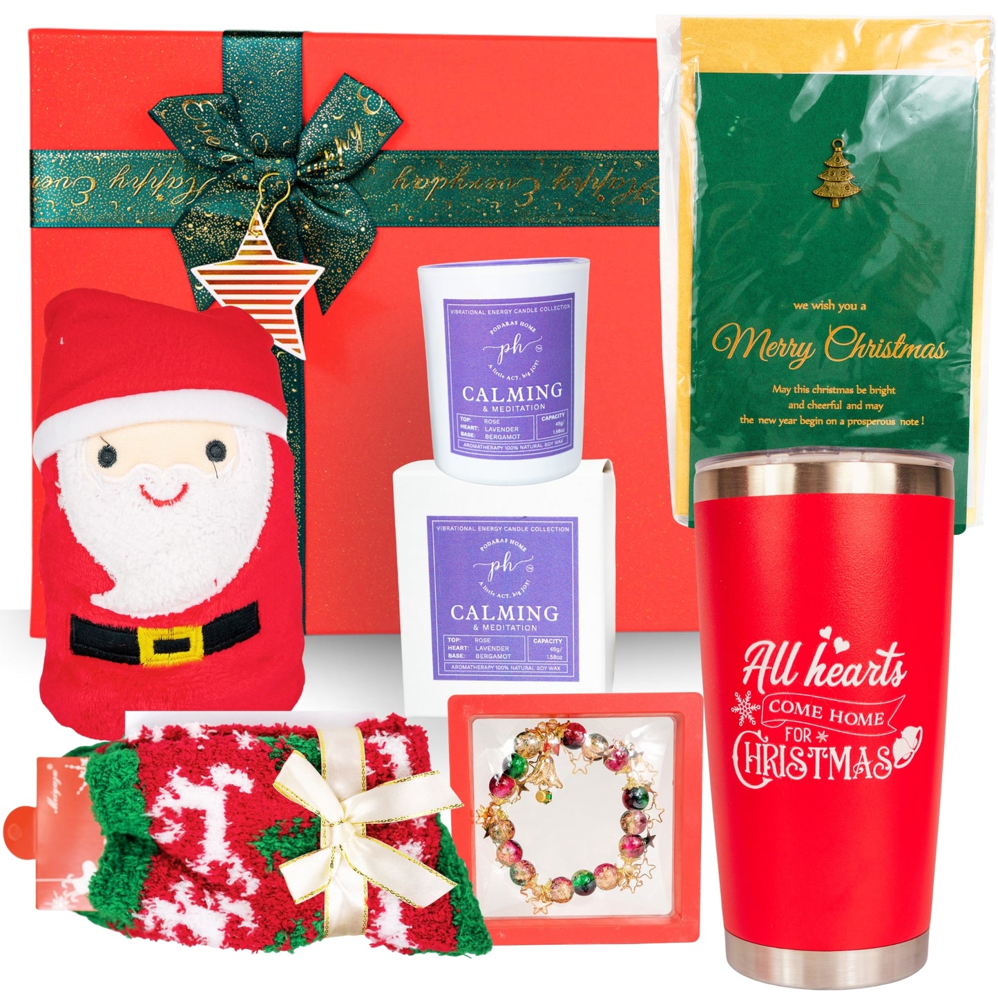 Christmas Gift Box + Lavender Calming Candle