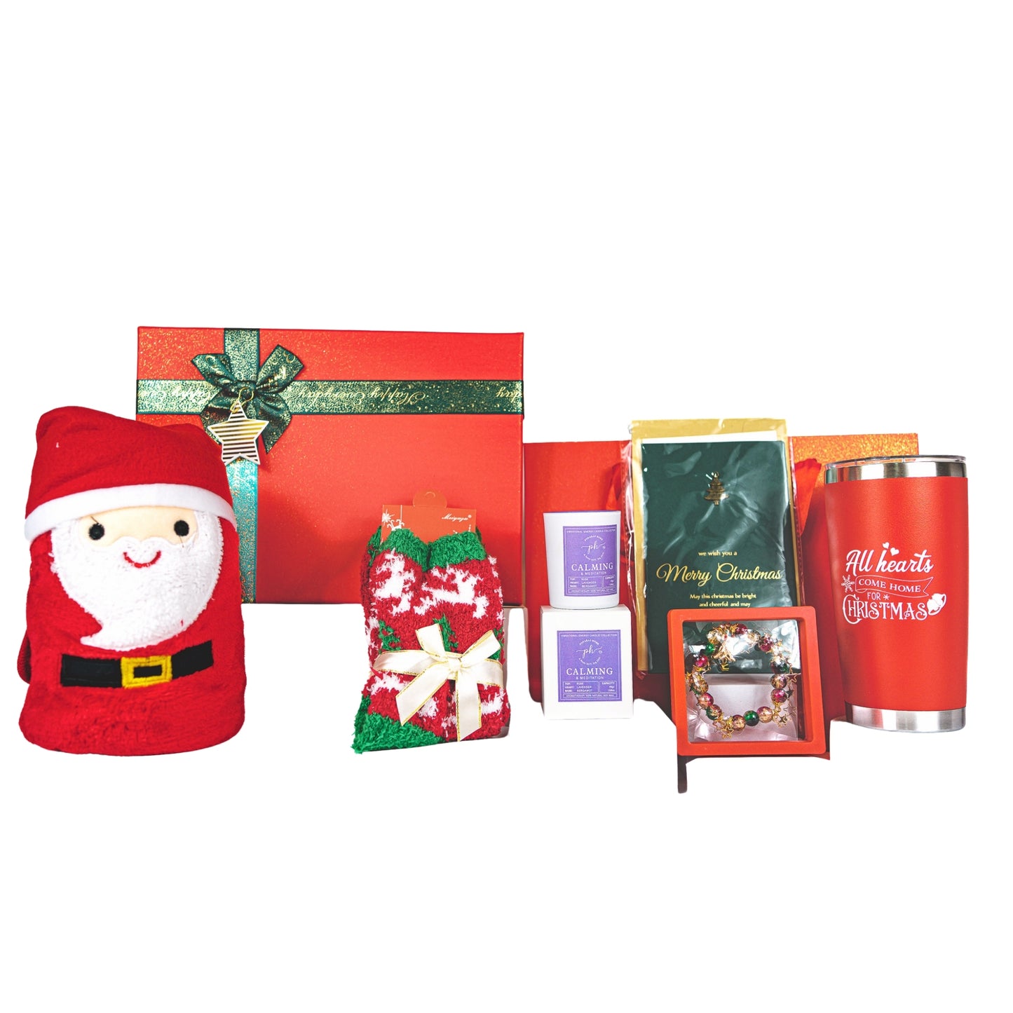 Christmas Gift Box + Lavender Calming Candle