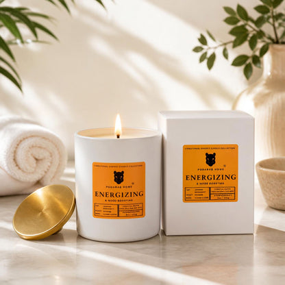 Orange & Bergamot Energizing Candle - Medium Size