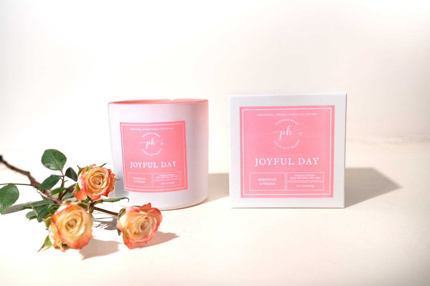 Joyful Day Candle for Aromatic Bliss and Positivity