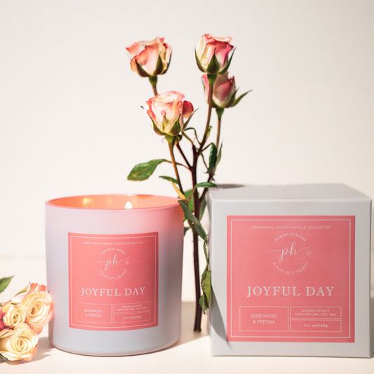 Joyful Day Candle for Aromatic Bliss and Positivity