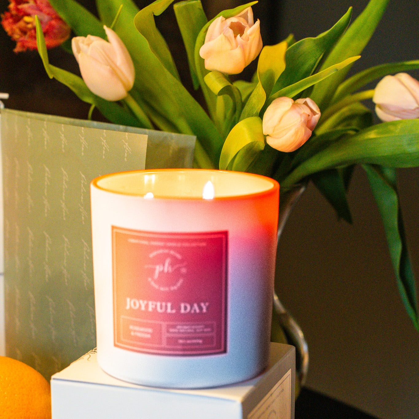 Joyful Day Candle for Aromatic Bliss and Positivity