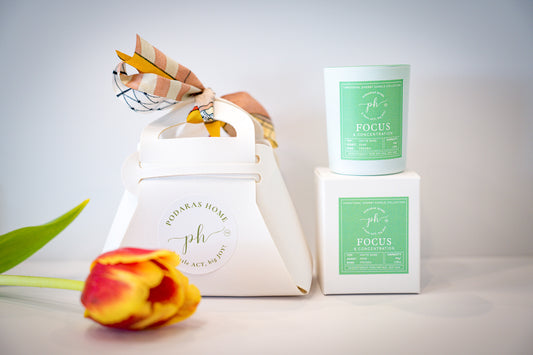Focus & Concentration Mini Travel Size Candle - 1 wick, 45 g, 13 hours burn time