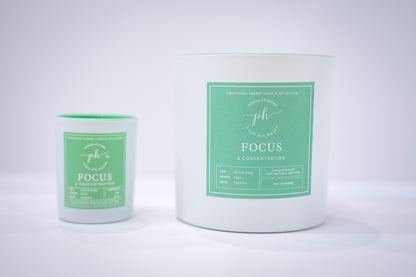 Focus & Concentration Mini Travel Size Candle - 1 wick, 45 g, 13 hours burn time