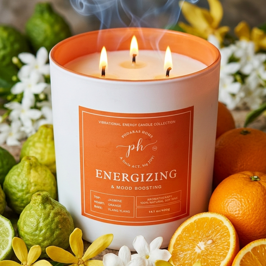 Orange & Bergamot Energizing Candle