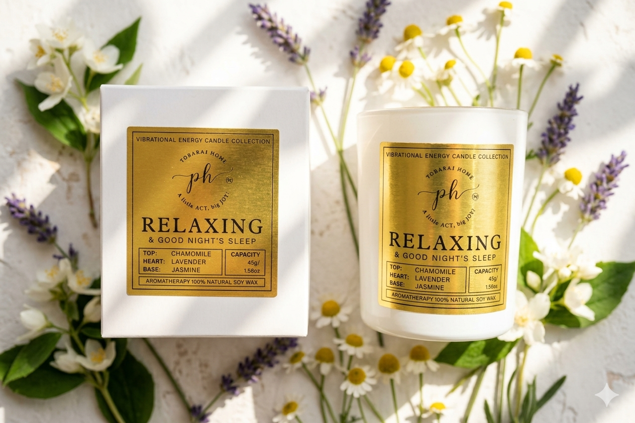 Relaxing Candle Mini Travel Size 45 g 1 Wick 13 Hr Burn Time